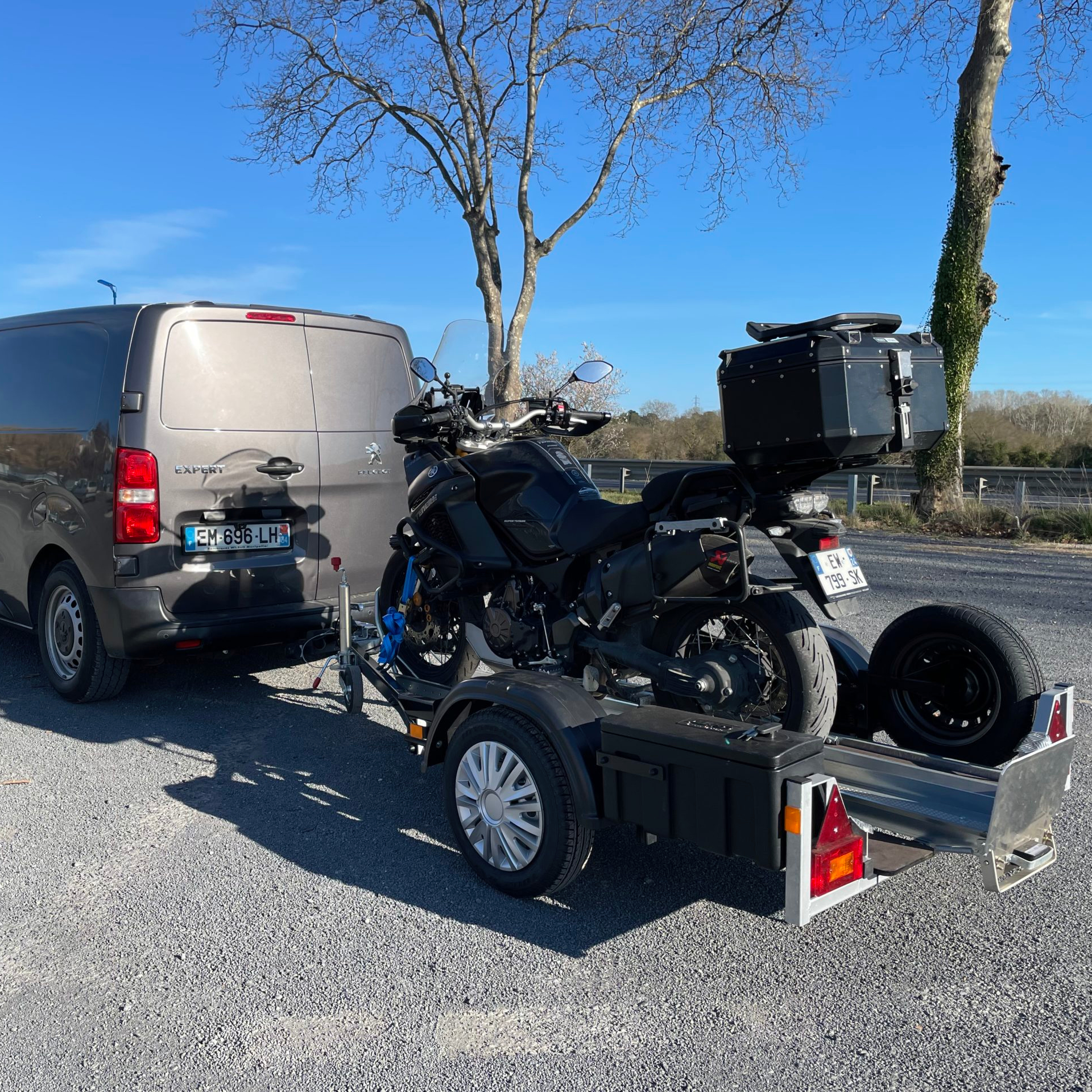 Remorque pour 2-roues / moto / quad / VTT