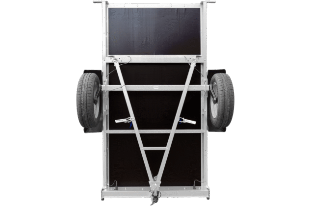 Remorque bagagère Garden Trailer 200 KIPP 200 x 106 cm avec bâche haute bleue – Image 9