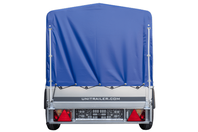 Remorque bagagère Garden Trailer 200 KIPP 200 x 106 cm avec bâche haute bleue – Image 3