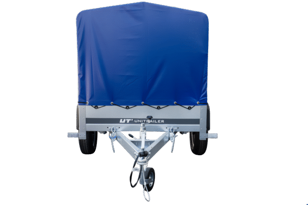 Remorque bagagère Garden Trailer 200 KIPP 200 x 106 cm avec bâche haute bleue – Image 4