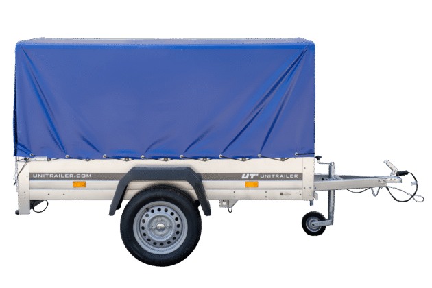 Remorque bagagère Garden Trailer 200 KIPP 200 x 106 cm avec bâche haute bleue – Image 15