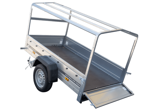 Remorque bagagère Garden Trailer 200 KIPP 200 x 106 cm avec bâche haute bleue – Image 7