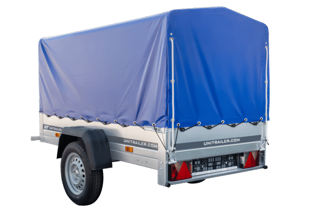 Remorque bagagère Garden Trailer 200 KIPP 200 x 106 cm avec bâche haute bleue – Image 16