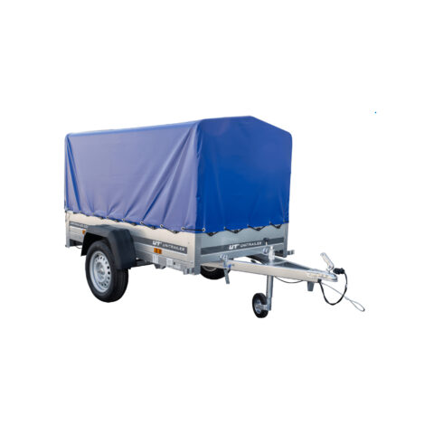 Remorque bagagère Garden Trailer 200 KIPP 200 x 106 cm avec bâche haute bleue