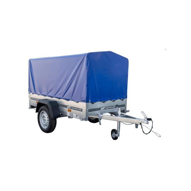 Remorque bagagère Garden Trailer 200 KIPP 200 x 106 cm avec bâche haute bleue