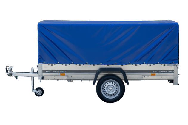Remorque voiture longue GARDEN TRAILER 264 KIPP avec bâche bleue – Image 11
