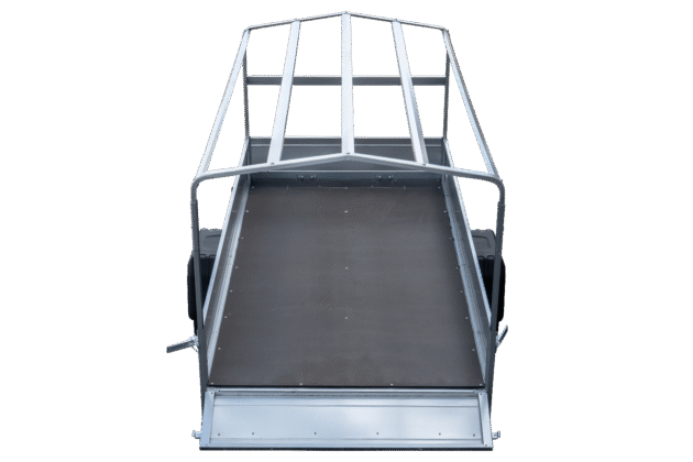 Remorque voiture longue GARDEN TRAILER 264 KIPP avec bâche bleue – Image 7