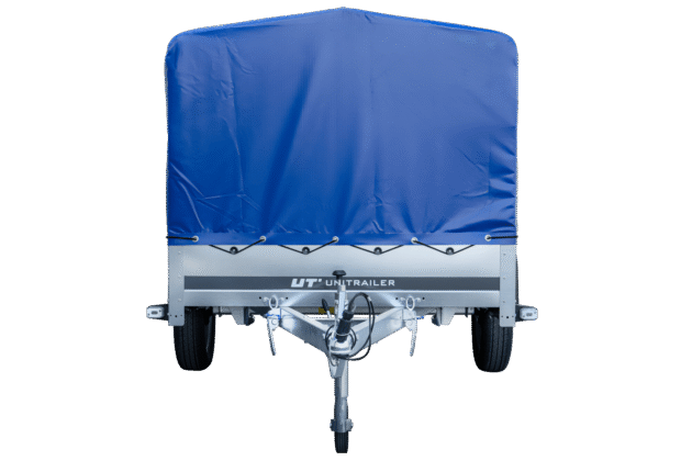 Remorque voiture longue GARDEN TRAILER 264 KIPP avec bâche bleue – Image 9