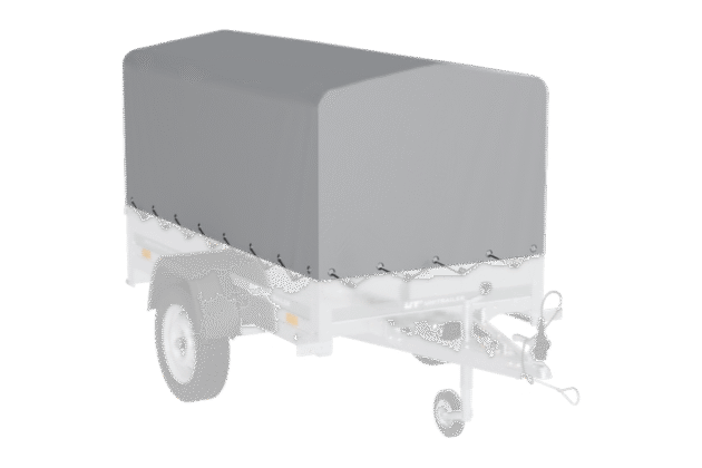 Remorque tôle Garden Trailer 200 KIPP 200×106 cm [avec rehausses grillagées, bâche haute et arceau] – Image 7