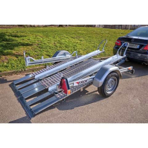 Remorque Porte-motos ERDE 2 Rails Basculant – Image 4